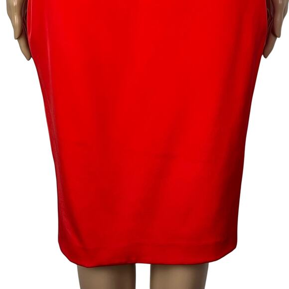 Marchesa Notte Strapless Jeweled Silk Red Cocktail Party Dress - Picture 6 of 14